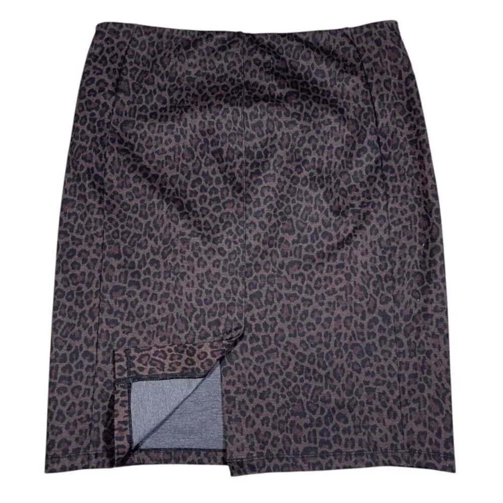 Liverpool Los Angeles Knit Cheetah Print Skirt – 12P